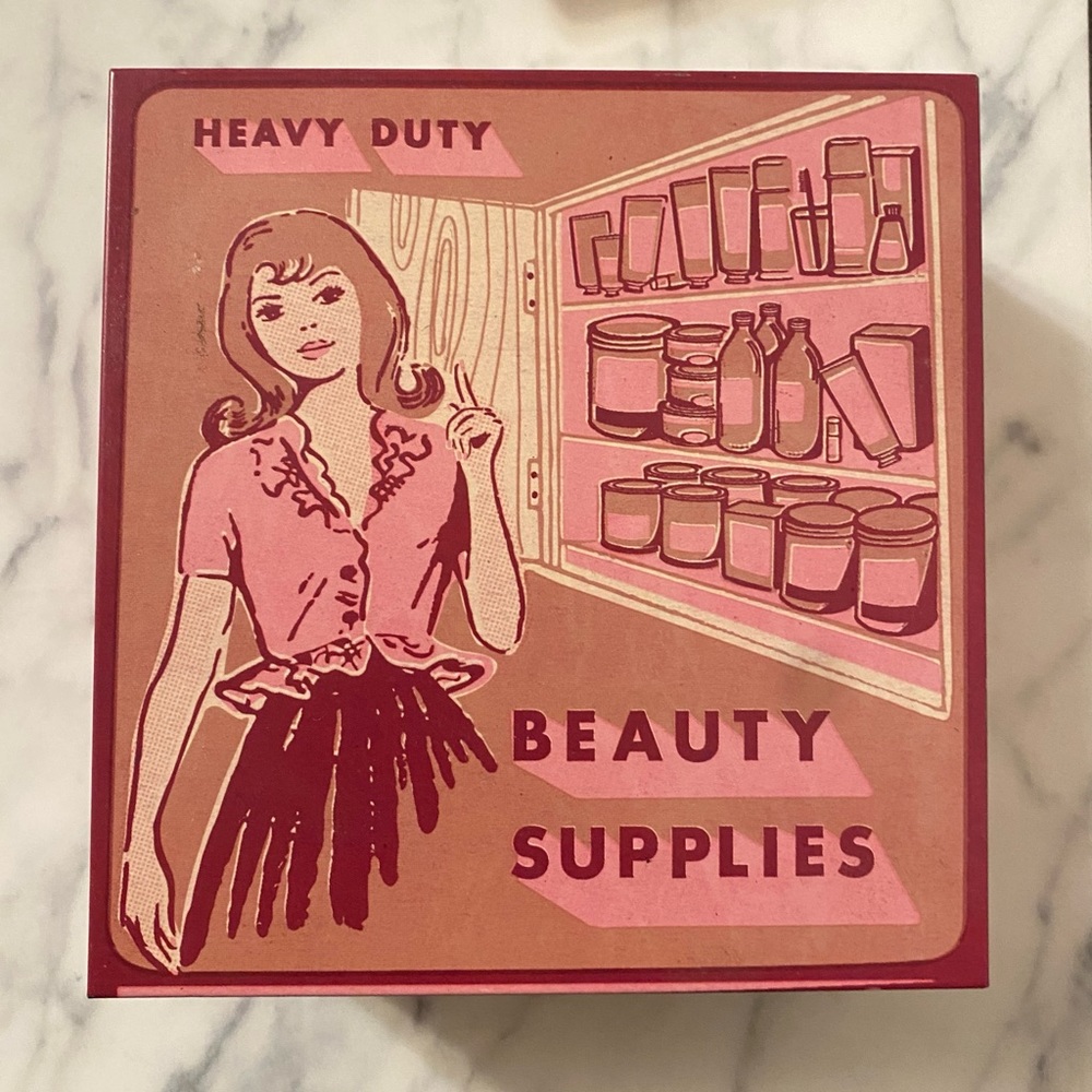 - Vintage tin beauty container